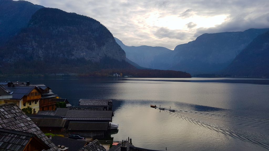 วิว Hallstatt จากโรงแรม Hallstatt Hideaway