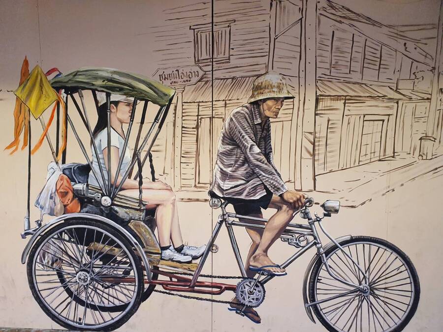 street art ริมถนนคนเดิน