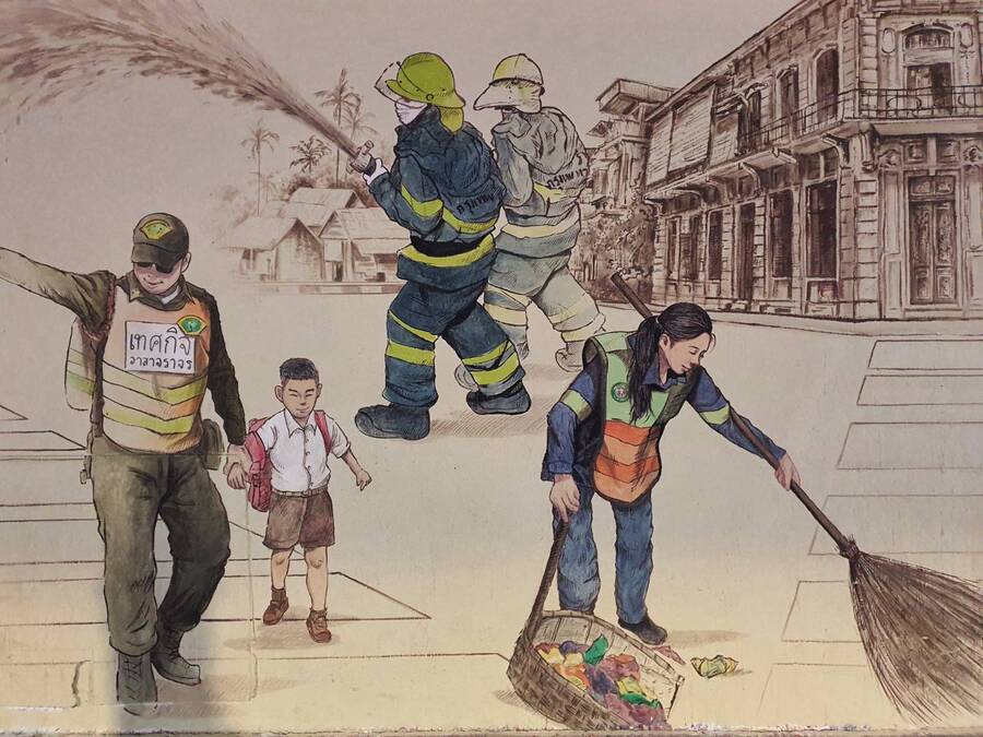 street art คลองโอ่งอ่าง ความเป็นอยู่