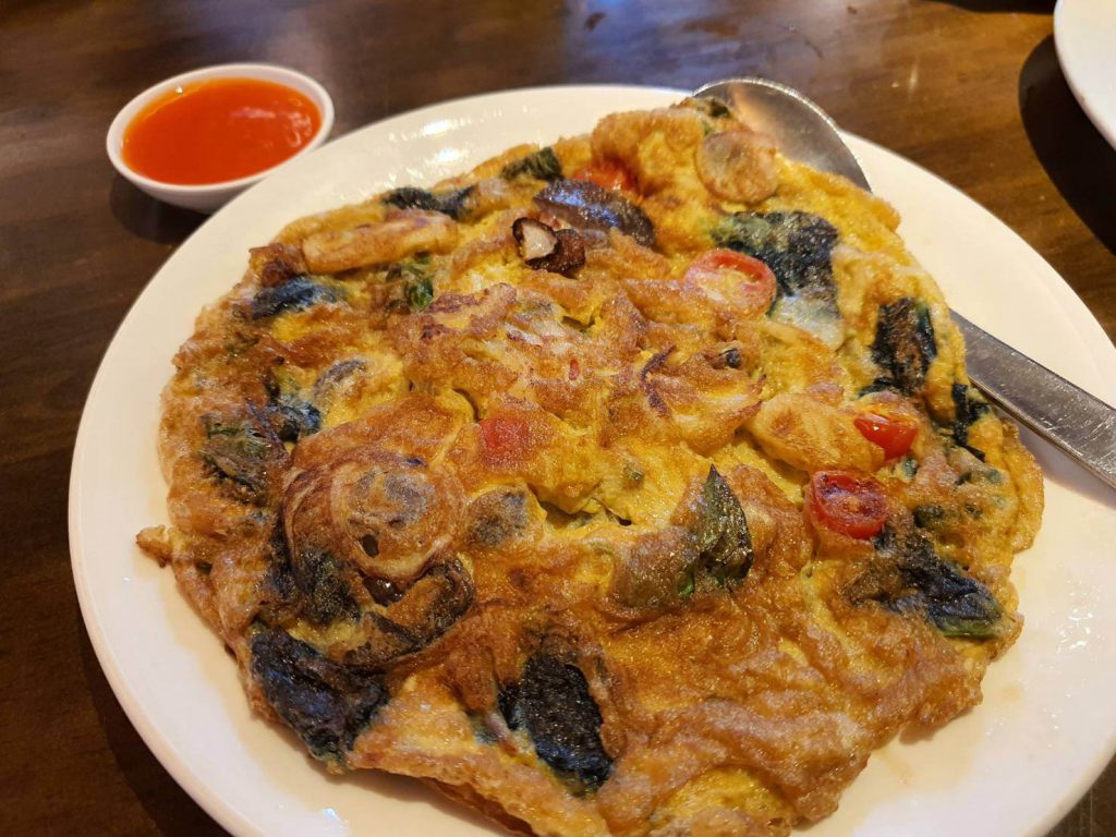 รีวิวเมนูไข่เจียวสมุนไพร