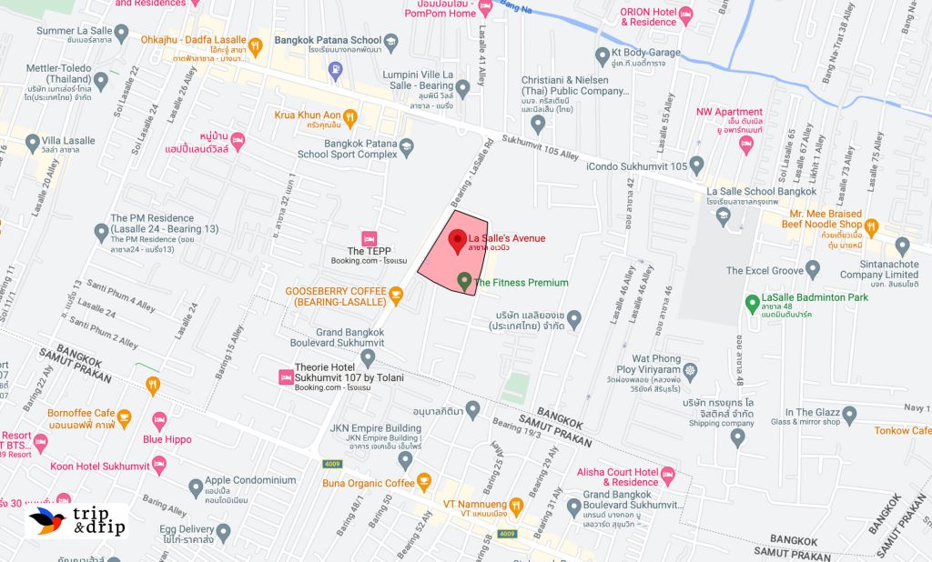 แผนที่ลาซาลอเวนิว